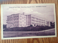 Carte postale école Notre-Dame-de-Grace ,   Montréal.