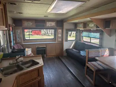 We have a super cute and cozy fully outfitted 5th wheel for rent from may-september and possibly lon...