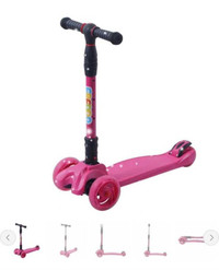 3 Wheel Kick Scooter for Toddlers Girls & Boys