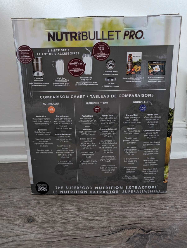 Nutribullet Pro 900 in Processors, Blenders & Juicers in Ottawa - Image 4