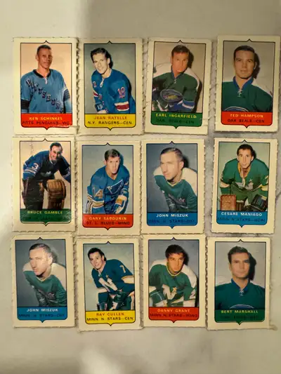 1969-70 OPC 4in1 card lot of 12, View more