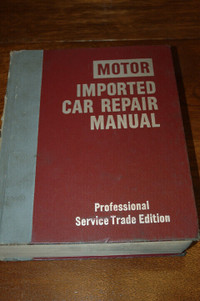 Motor Imported Car Repair Manual