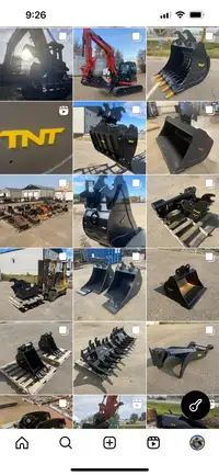 Excavator buckets attachments