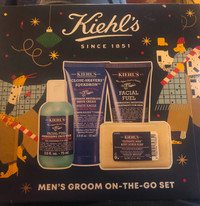 Kiehl’s mens groom on-the-go holiday gift set. $55!!