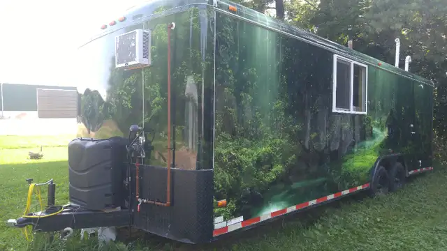 24' Tiny Home TRAILER OffGrid INSULATED Woodstove Propane Solar in Fishing, Camping & Outdoors in Oakville / Halton Region - Image 2