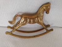 Brass Rocking Horse Decoration