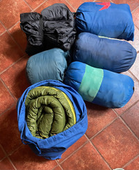 Sleeping bags - assorted. Priced individually.