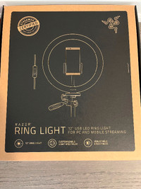 Razer 12” ring light tripod + phone mount