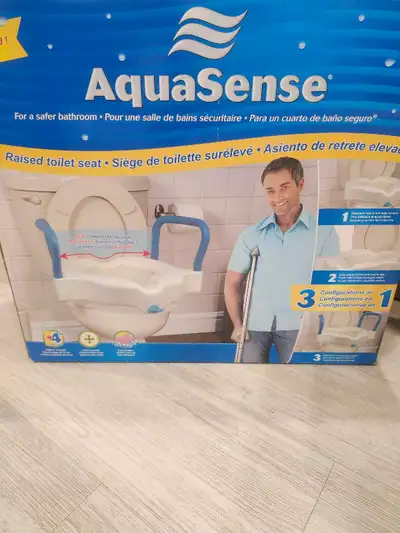 AquaSense Raised Toilet Seat, View more