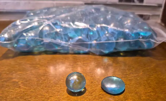 Ice Blue Glass Bead Decor Gems
