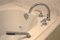 Brand New Bath tub Faucet Set with Two handles & separate shower