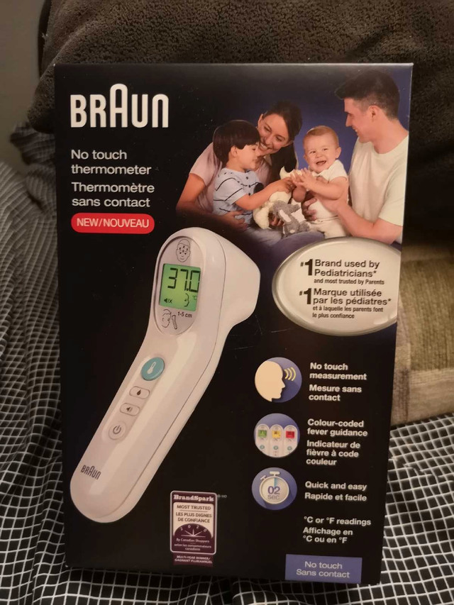 Braun No Touch Thermometer in Health & Special Needs in Calgary