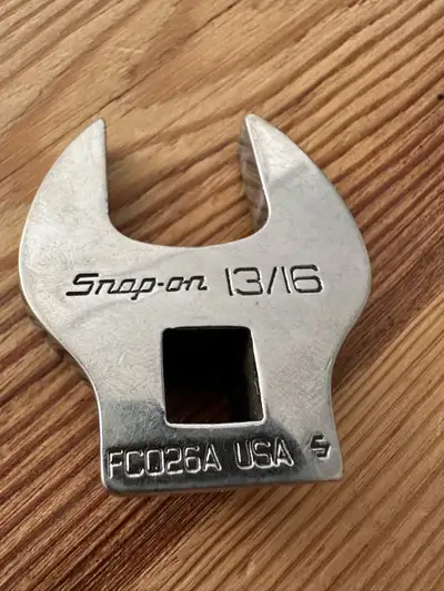 Snap On 13/16 Crow Foot Wrench 3/8 Drive FCO26A As New, View more