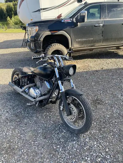 Nice looking classic bobber for sale. Last registered in bc.