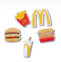 2023 New CROCS McDonald's Limited Edition 5 Pack Jibbitz Set Fri