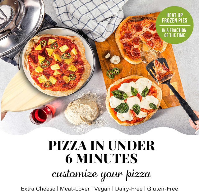Piezano Pizza Oven by Granitestone – Electric Pizza Oven, 12 in in Stoves, Ovens & Ranges in Markham / York Region - Image 2