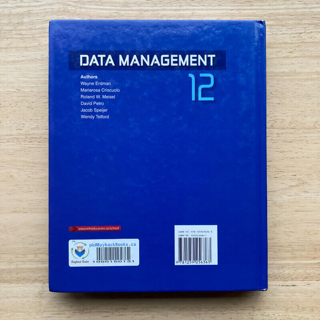 *$45 McGraw DATA MANAGEMENT 12 Textbook, Inner GTA Delivery in Textbooks in City of Toronto - Image 4