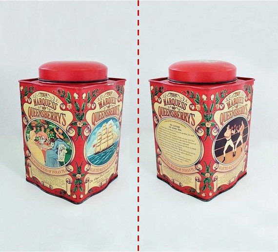 Vintage Red Square Marquess of Queensberry’s Tin in Arts & Collectibles in Nipawin
