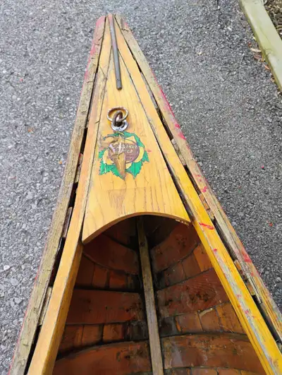 Chestnut 16' Prospector canoe-Its been neglected. Great restore project. Needs to be stripped (over...