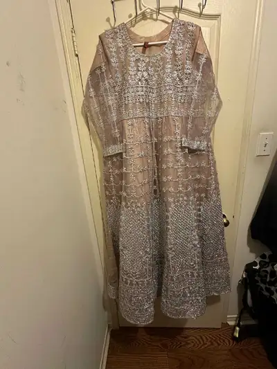 Pakistani wedding formal gown - stitched, View more