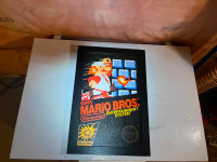 Retro NES Super Mario Bros hanging picture
