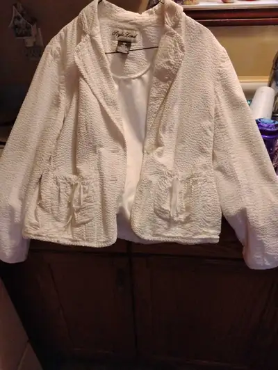 lined white blazer, View more