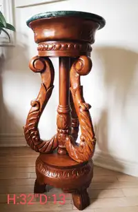Wooden flower stool
