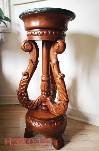 Wooden flower stool, View more