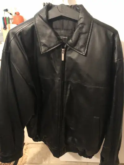 Slightly used leather jacket, View more