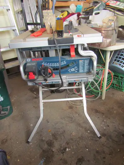 Bosch 10 In 15 Amp 120v Corded Table Saw w/Stand - Almost New, View more