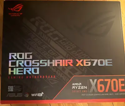 Asus ROG Crosshair Hero X670E motherboard, View more