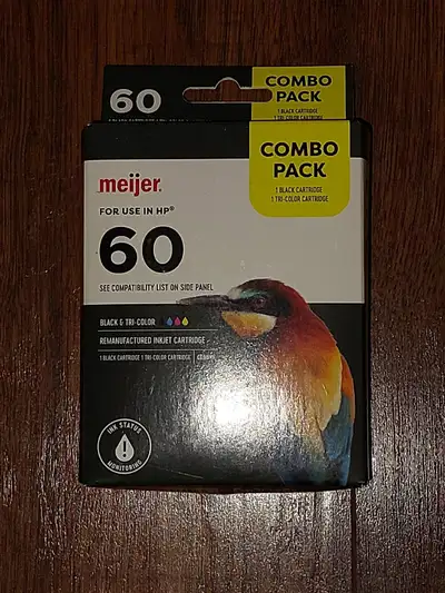 MEIJER BRAND REMANUFACTURED HP COMPATIBLE 60 INK CARTRIDGES, View more