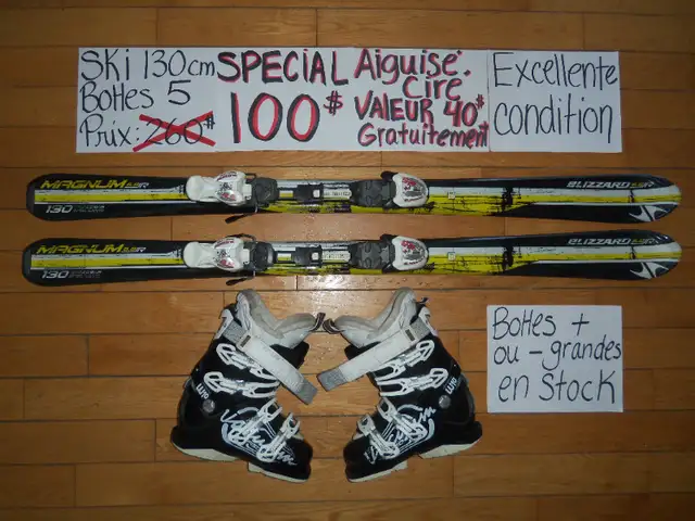 Ensembles de ski alpin twin tip 119 120 130 cm in Ski in Saint-Hyacinthe - Image 9