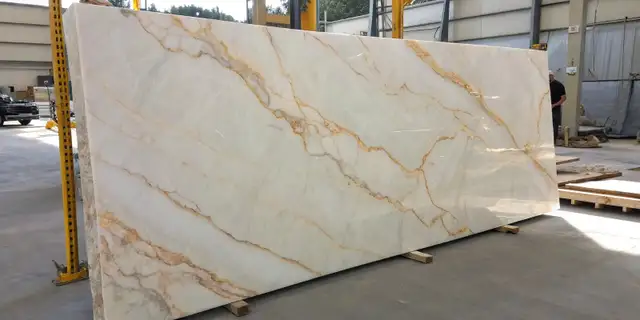 Taj Mahal Quartz Remnants Slabs | Premium Stone Offcuts in Cabinets & Countertops in City of Toronto - Image 4