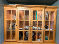 Beautiful Solid Oak China Cabinet