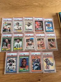 PSA Graded football cards - details in the ad