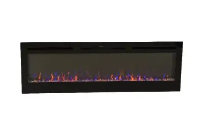 72" Built In Electric Fireplace, View more