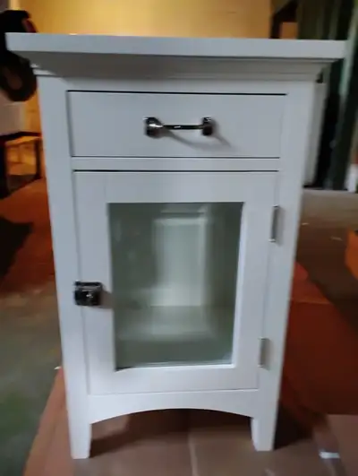 White Solid Wood Cabinet, View more