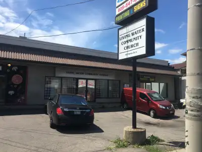 Commercial space store front available 1,500 sq ft fully renovated, ample parking, new HVAC high tra...