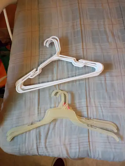 LOT OF LIKE NEW CLOTHES HANGERS FOR SALE!, View more