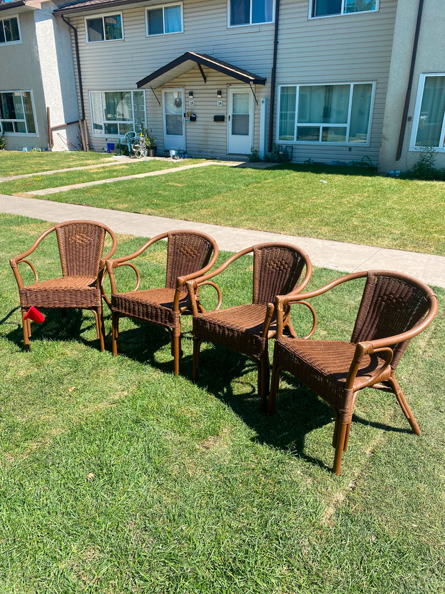Bamboo garden chairs in Patio & Garden Furniture in Edmonton