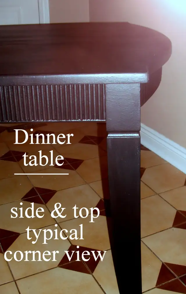 Dining Room Table for 6-8 people, wood, black, rectangular in Dining Tables & Sets in City of Toronto - Image 8