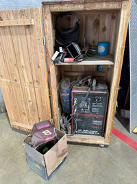 Welding Machine with Wooden Crate