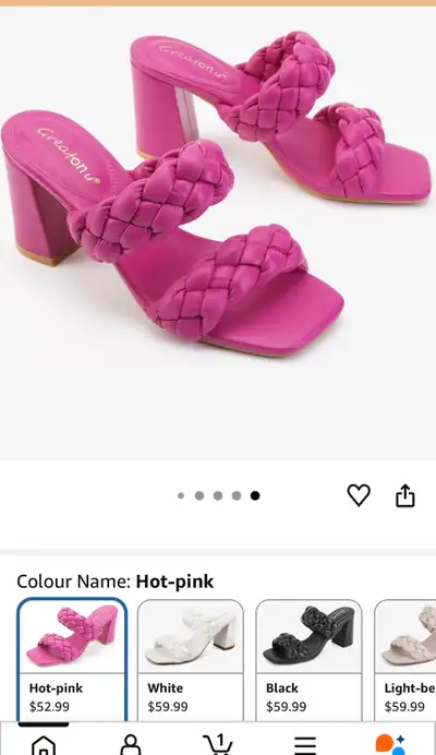 Greatonu Braided Heeled Sandals size 10, View more