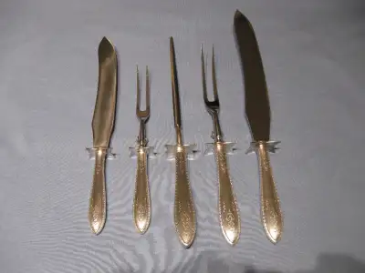 ensemble à découper en argent, View more