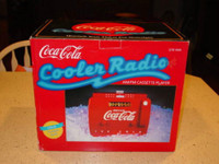 Vintage OTR 1949 Old-Tyme Red Coke Cola Cooler AM/FM Cassette