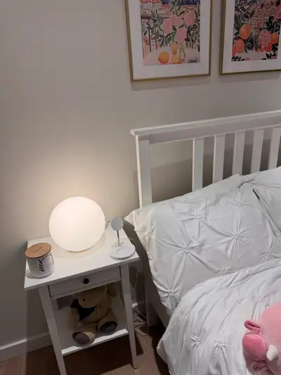 IKEA FADO Table Lamp x2 – White – Includes Bulb, View more