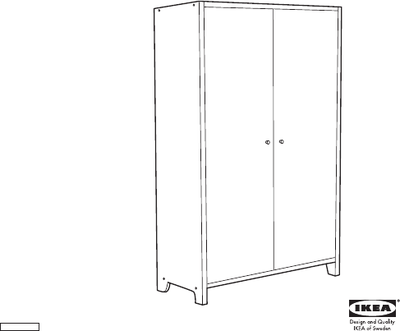Ikea Robin Wardrobe - White, View more