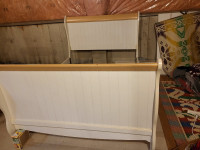 Double wood bed for sale