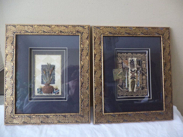 Two wood framed pictures with glass- 11 1/2 X 9 3/4 in Home Décor & Accents in Kawartha Lakes